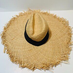Castaner Sun Hat Straw Woven Wide Brim Summer Beach Women's Beige New